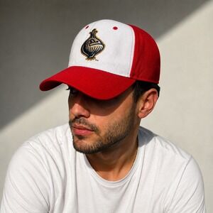 Vintage Cleveland Indians Hat Mens One Size Red MLB Chief Wahoo Baseball Cap
